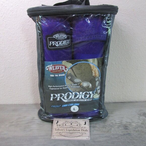 Weaver Leather Prodigy Performance Athletic Front Boots Purple Large 36-4287-S6 - Picture 1 of 3